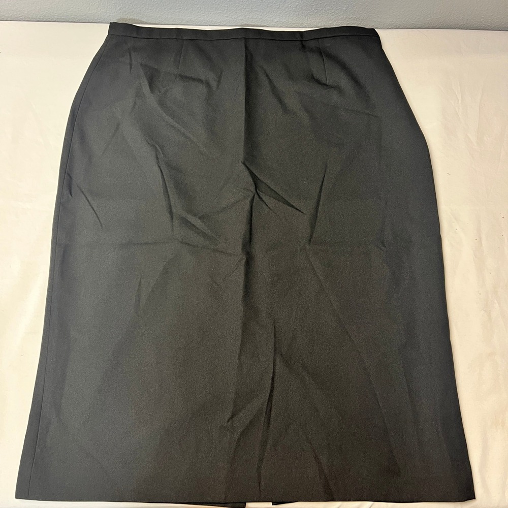 Barrie Pace Black Pencil Skirt Closet Staple Career Office Wear Classic Size 16